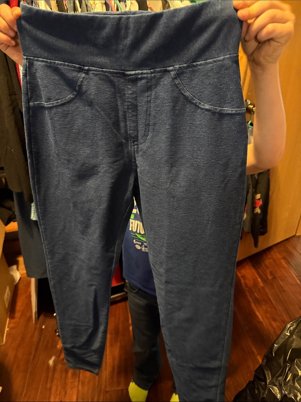 a new day Navy Pull-On Jeggings with Faux Pockets